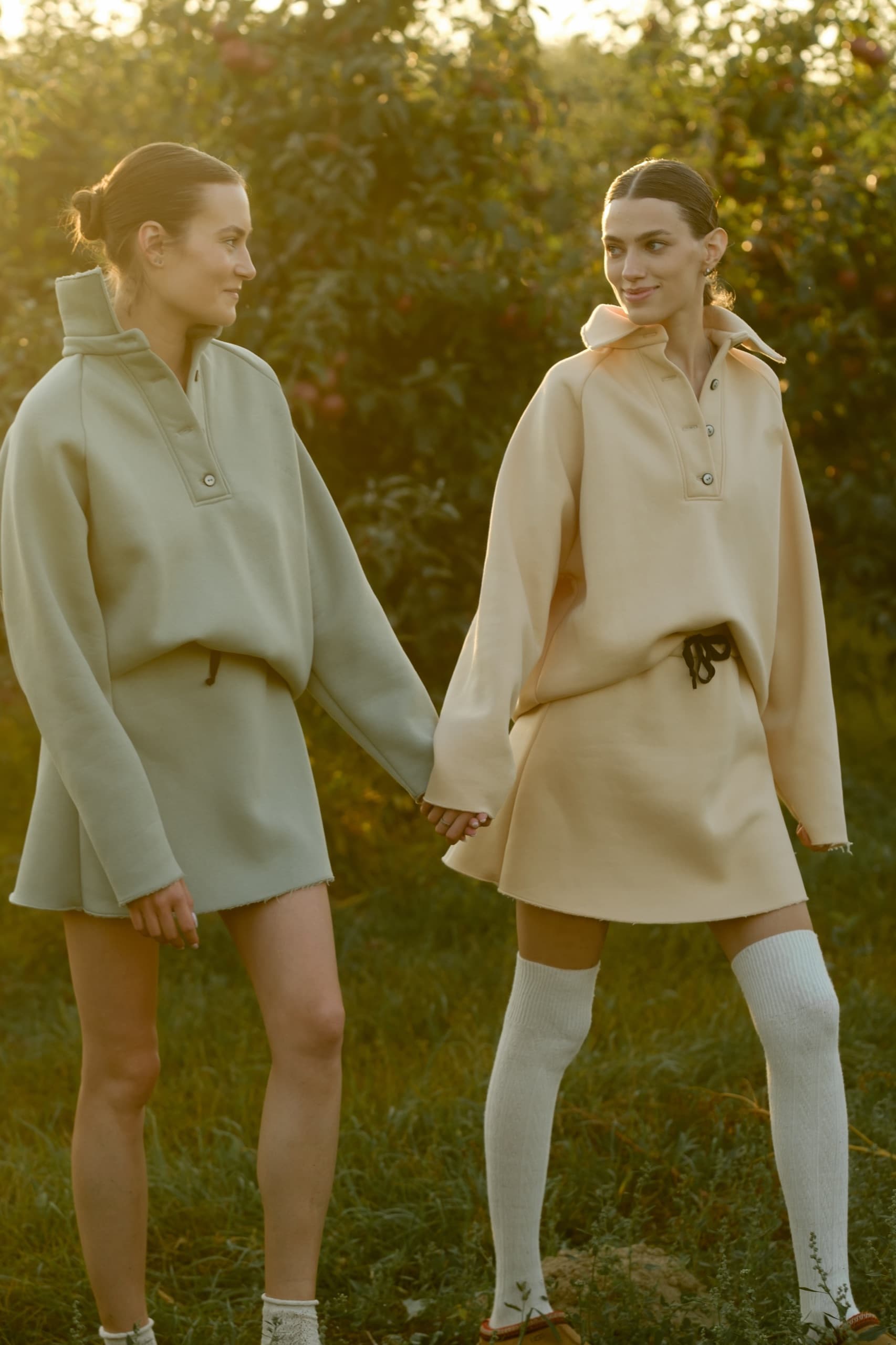 Two models in orchard